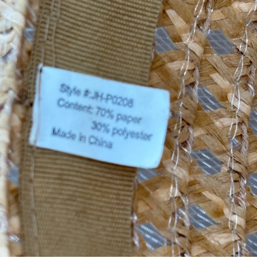 Women’s Straw Wide Brim Sun Hat Style JHP02008 - Picture 9 of 11